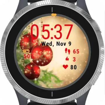 Christmas Winter Garmin watch face preview