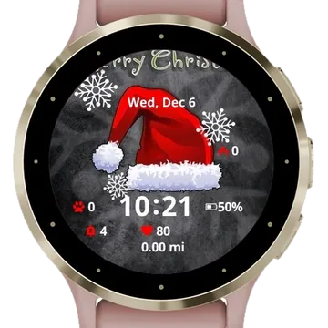 Christmas Wishes Garmin watch face preview