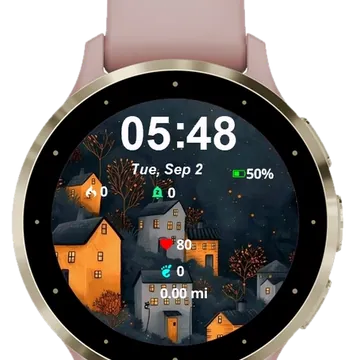 City Cartoon Garmin watch face preview