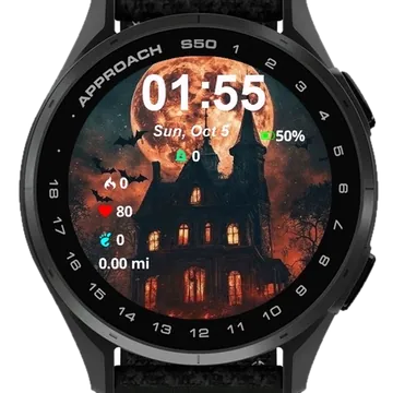 City Halloween Garmin watch face preview