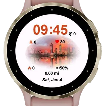 City Landscape Garmin watch face preview