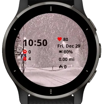 City Winter. Garmin watch face preview