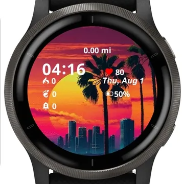 Cityscape Garmin watch face preview