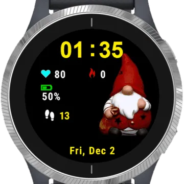Claus Garden Garmin watch face preview