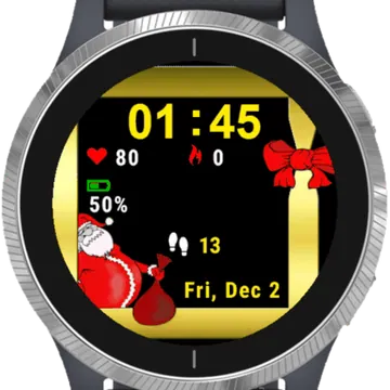 Claus Portrait Garmin watch face preview