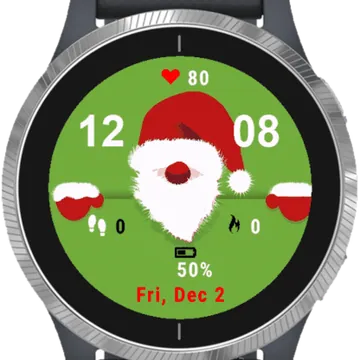 Claus Winter Garmin watch face preview
