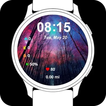 Clear Sky Garmin watch face preview