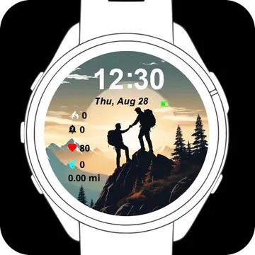 Climb Mountain Garmin watch face preview