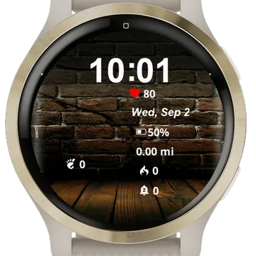 Close Up Floor Brick Wall Garmin watch face preview