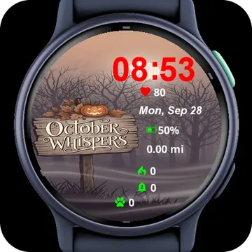 Close Up Front Back View Orange Garmin watch face preview