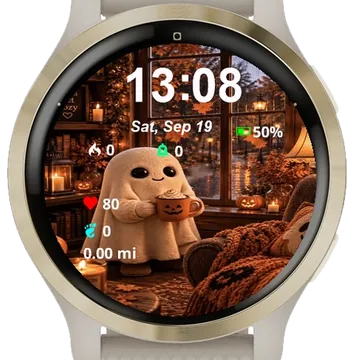 Close Up Ghost Cup His Hand Garmin watch face preview