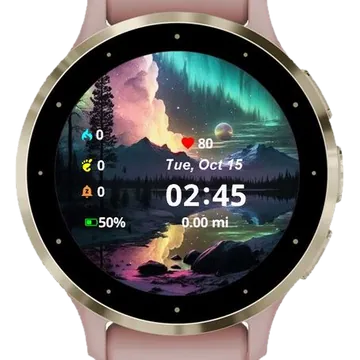 Clouds Digital Arts Garmin watch face preview