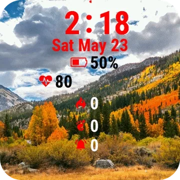 Clouds Sky Garmin watch face preview