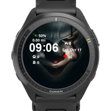 Clown Halloween Garmin watch face preview
