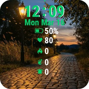 Cobb Road Lamp Garmin watch face preview