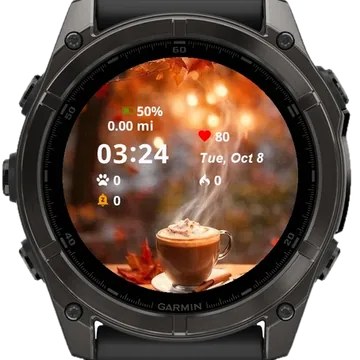 Coffee Time Garmin watch face preview
