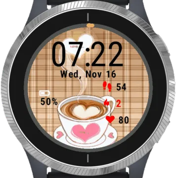 Coffee Time Garmin watch face preview