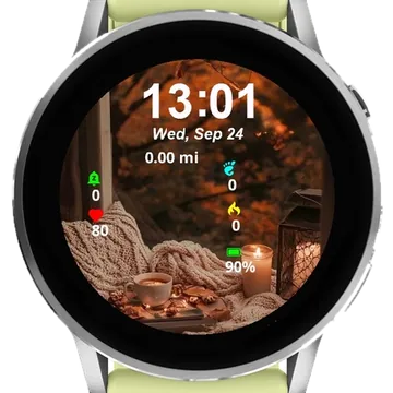 Coffee Garmin watch face preview