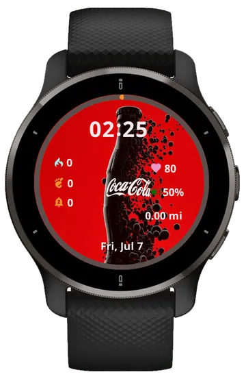 Cola Garmin watch face preview