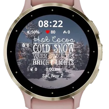 Cold Snow Garmin watch face preview