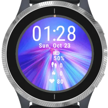 Color Background Garmin watch face preview
