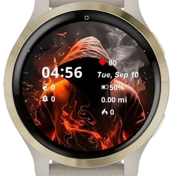 Color Man Garmin watch face preview
