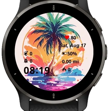 Color Tree Garmin watch face preview