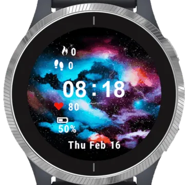 Colorful Abstract Garmin watch face preview