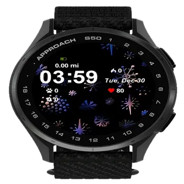 Colorful Stars Cons Garmin watch face preview
