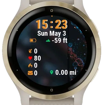 Colorful Swirl Pattern Garmin watch face preview