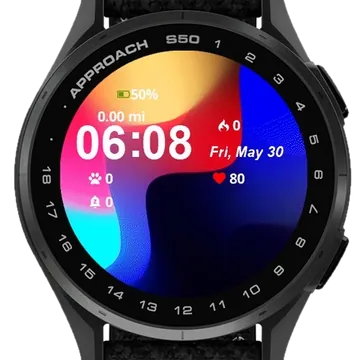 Cool Waves Garmin watch face preview