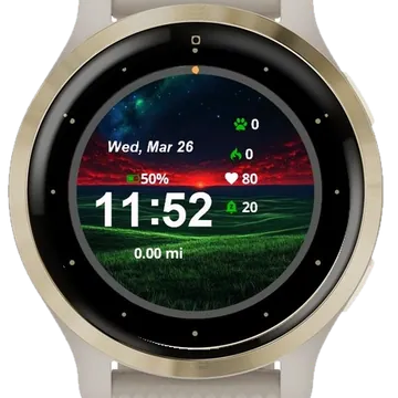 Cosmic Horizon Garmin watch face preview