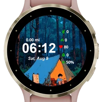 Cottage Garmin watch face preview