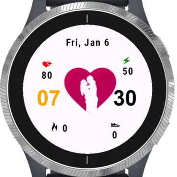 Couple Garmin watch face preview