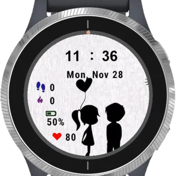 Couple In Love Garmin watch face preview
