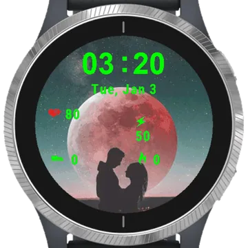 Couple Lovely Garmin watch face preview