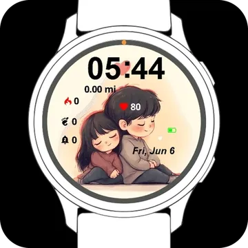 Cozy Together Garmin watch face preview