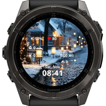 Cozy up with Winter Aesthetic Garmin watch face preview