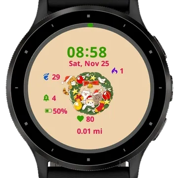 Cream Heroes Garmin watch face preview