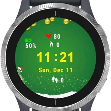 Creative Christmas Garmin watch face preview