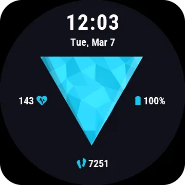 Crystal Garmin watch face preview