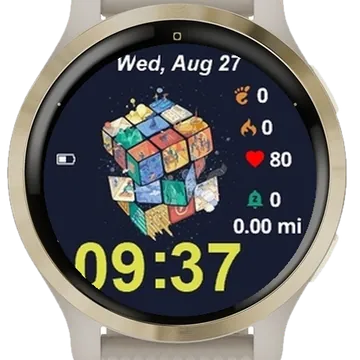 Cubic Garmin watch face preview