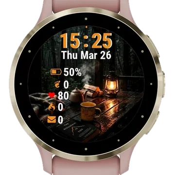 Cup Coffee Dog Garmin watch face preview