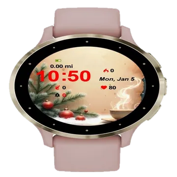 Cup Coffee Red Garmin watch face preview