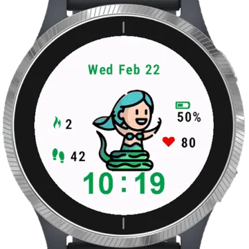 Cute Garmin watch face preview