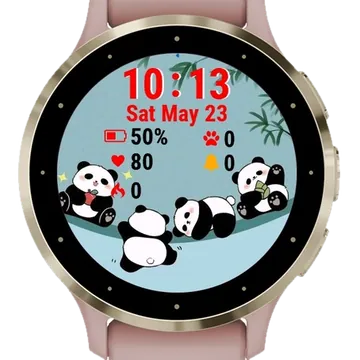 Cute Bear Garmin watch face preview