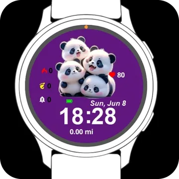 Cute Bears Garmin watch face preview