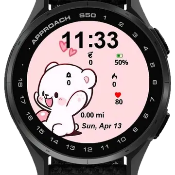 Cute Bubu Garmin watch face preview