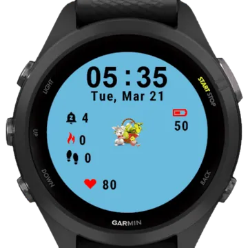 Cute Bunny Garmin watch face preview