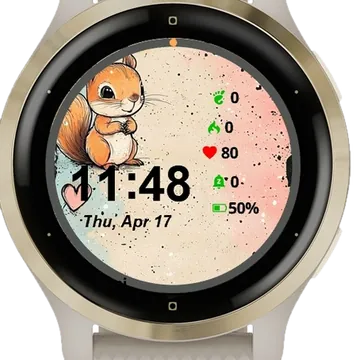 Cute Bunny Garmin watch face preview